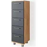 Vicco Ilias Badkamerkast – 30 x 95 cm Krachtige eik goud