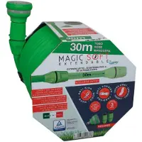 Idroeasy (30m) Uitschuifbare tuinslang, MAGIC SOFT, 3 maten - Diameter 5/8", Tuinslang, lichtgewicht, knoopvrij, draaivrij, Made in Italy