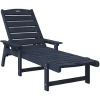 vidaXL Ligstoel 2 pcs Marineblauw 195,5 x 53 x 98,5 cm Polyetheen