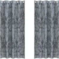 vidaXL Velvet Gordijnen 2 st Zilvergrijs 245 x 140 cm Fluweel