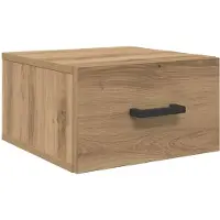 vidaXL Nachtkastje artisanaal eikenkleurig 35 x 35 x 20 cm