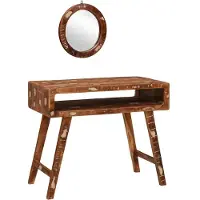 vidaXL Kaptafel Bruin 90 x 76 x 45 cm Massief Gerecycleerd Hout