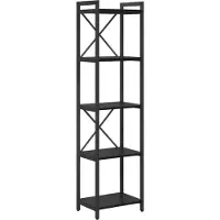 vidaXL Boekenplank 40 x 30 x 155 cm Bewerkt hout Zwart Eiken