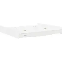 vidaXL Opbergbedframe met lade Wit 200 x 200 cm Bewerkt hout