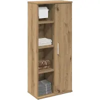 vidaXL Badkamerkast met rolhouder 39x22x90 cm artisanaal eikenkleur