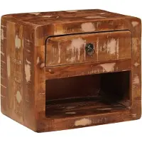 vidaXL Wandgemonteerde Nachtkast met lade Multikleur 40 x 30 x 36 cm