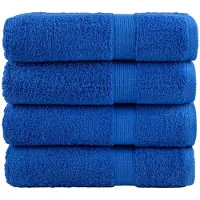 vidaXL Handdoeken SOLUND 4 st 600 g/m² 50x100 cm blauw