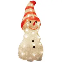 Konstsmide Kerstfiguur LED sneeuwpop met muts