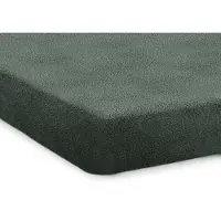 Eleganzzz Hoeslaken Teddy Pluche 35cm Hoekhoogte - bottle green 160x200cm
