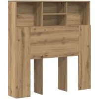 vidaXL Hoofdeinde Kast Artisan Eiken Bewerkt hout