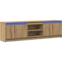 vidaXL TV Eenheden 180 x 34 x 50 cm Bruin Bewerkt hout