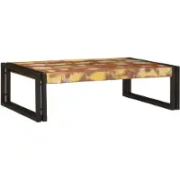 vidaXL Badkamerrek Multikleur 80 x 50 x 23 cm Massief hergebruikt hout