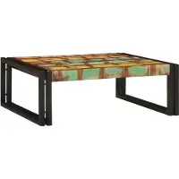 vidaXL Badkamerrek Multikleur 65 x 50 x 23 cm Massief hergebruikt hout