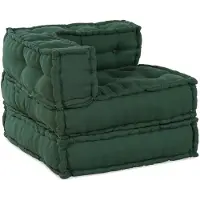 vidaXL Modulebankeenheid 2 st Stof Groen 140 x 70 x 56 cm