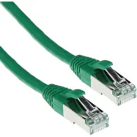 ACT FB7751 CAT6A S/FTP LSZH Patchkabel Snagless - Groen - 1,5 meter