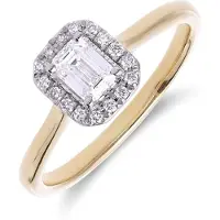 Lucardi Ring goud / transparant