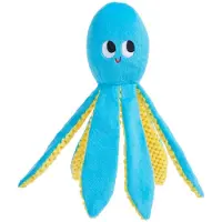 BARK odd otto octopus met spikey bal pluche blauw 30x12x8 cm