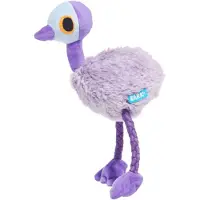 BARK adelaide emoe met flostouw poten grijs / paars 25x18x7,5 cm tot 20 kg