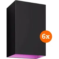 Philips Hue Resonate Applique Murale White and Color Noir Lot de 6