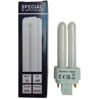 SPL G24d-1 PL-C 2P Spaarlamp | 10W 830 3000K | 2-Pins