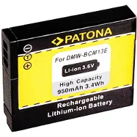 PATONA battery f. Panasonic DMW-BCM13 DMC-ZS30 DMC-TZ40 DMC-TZ41 DMC-TS5 DMC-FT5