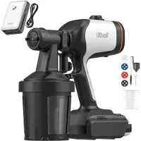 Litheli U20 20V snoerloze verfspuit met borstelloze borstel, 4.0Ah accu- maximale stroomsnelheid van 1100 ml/min