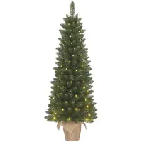 Black Box Trees Kunstkerstboom op batterijen 1.20 meter | Gerlos | 60 lampjes | 166 Tips |