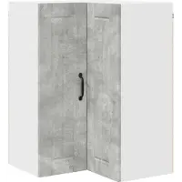 vidaXL Wandkast, hoekmodel, LUCCA, betonkleur, 57 x 57 x 80 cm, houtvezelplaat