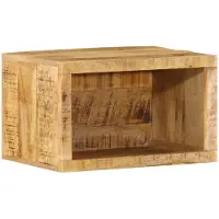 vidaXL Nachtkastje Bruin 40 x 30 x 25 cm Massief Mango Hout