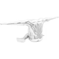 vidaXL Sculptuur Zilver 91,5 x 32 x 33 cm Aluminium