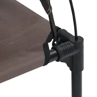vidaXL Hondenbed Bruin 122 x 93 x 106,5 cm Staal