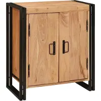 vidaXL Nachtkastje Bruin 66 x 35 x 76 cm Massief acaciahout