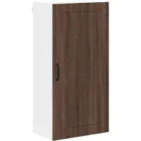vidaXL Wandkast LUCCA Bruin eiken 50 x 31 x 100 cm Bewerkt hout