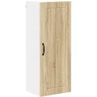 vidaXL Wandkast LUCCA Sonoma Eiken 40 x 31 x 100 cm Bewerkt hout