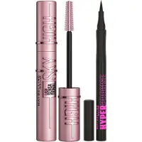 Maybelline New York - Duo - Sky High Mascara - Very Black Lengte Mascara + Hyper Precise All Day Eyeliner Black