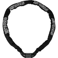 Stahlex Ketting cijferslot - 7 mm schakels - 140 cm - zwart - 4-cijferige code