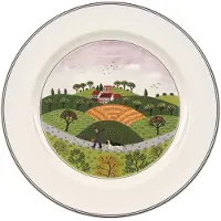 Villeroy & Boch 6x Villeroy & Boch Ontwerp Naif, Bord, Veelkleurig