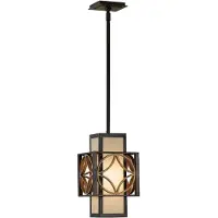 Elstead Lighting Elstead Remy hanglamp, E27, Heritage brons, met gouden details