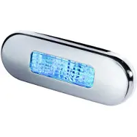 Hella Marine Stainless Steel Polished Blue Led Passage Light Zilver