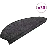 vidaXL Trapmatten 30 stuks 65x24x4 cm Antraciet Halfrond Groot