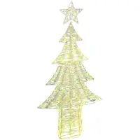 vidaXL Kerstboom met 240 LED Warmwit 181 cm PET