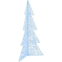 vidaXL Kerstboom met 240 LED Koud Wit 180 cm Acryl