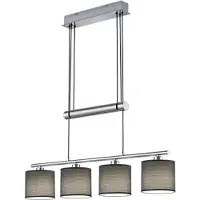 TRIO GARDA - Hanglamp - Nikkel mat - excl. 4x E14 28W