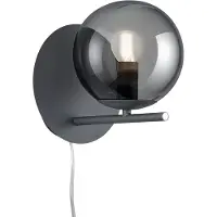 TRIO muur licht Pure antraciet met smoke glas