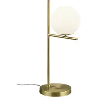 TRIO PURE - Tafellamp - Messing mat - excl. 1x E14 3,5 W - Verlichting omhoog en omlaag