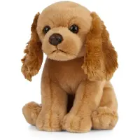 Living Nature Knuffel - 16x7 cm - Cockerspaniëlpuppy - Bruin - - OneSize - Knuffels