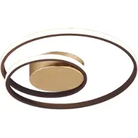 TRIO Roestbruine plafondlamp Zibal Ø 39cm