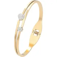 Gaya Armband goud / wit