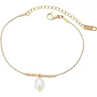 Gaya Armband goud / parelwit