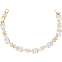 Faina Armband rose-goud / transparant